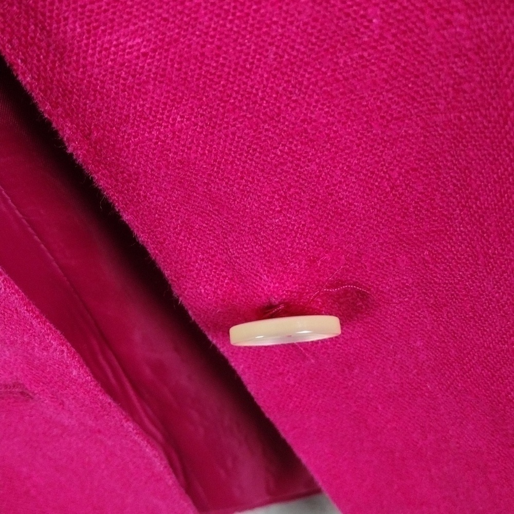 Harve Bernard Petites Pink Linen Long Sleeve Single Breast Button Classic Blazer - Picture 11 of 16